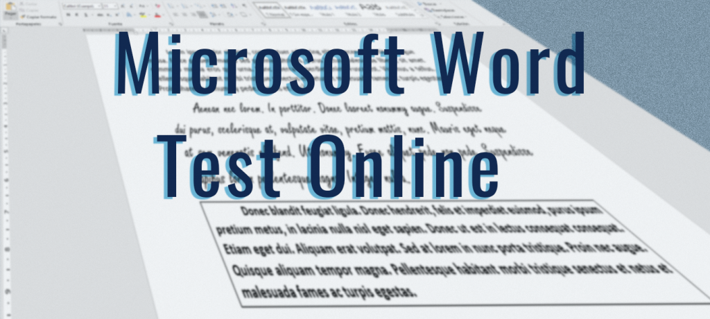 Microsoft Word Test Online. Imagen destacada.