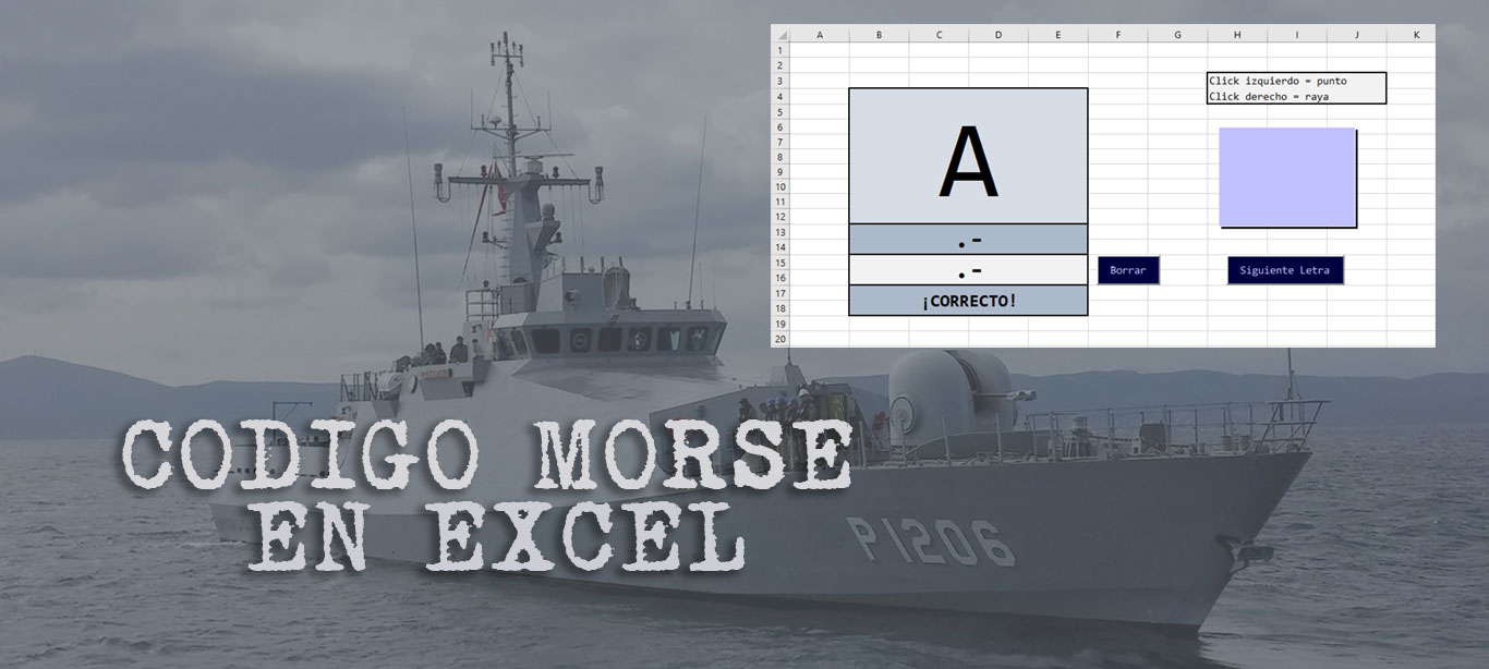 Código Morse en Excel. Imagen destacada.