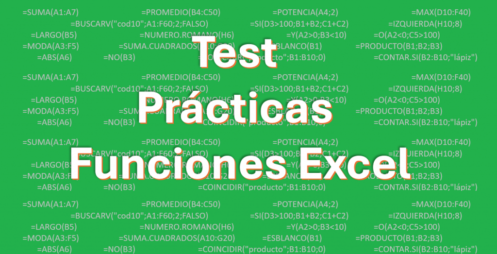 Test Prácticas Funciones Excel